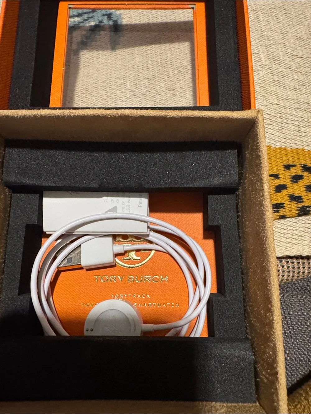 Tory Burch Black and Gold-Tone Touchscreen Smartwatch